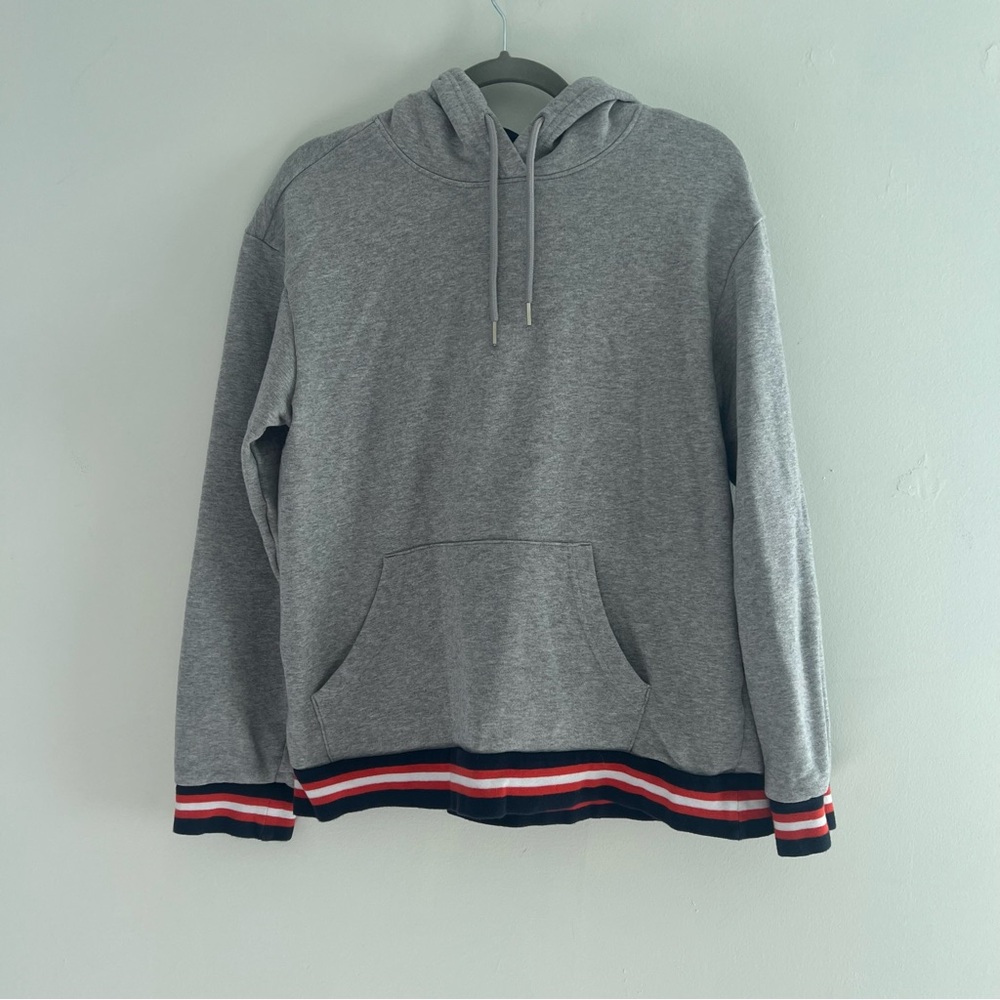 Original Use Gray Hoodie with Navy Lining